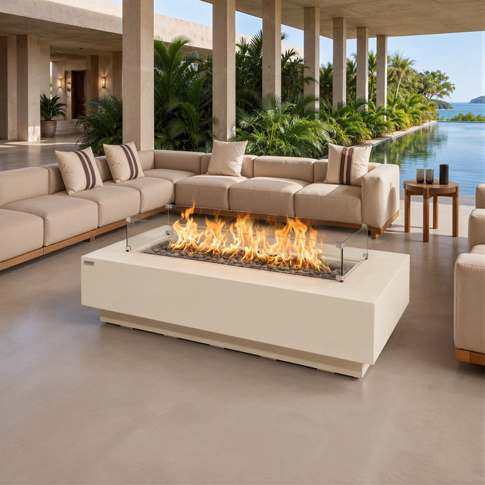 Elementi Ravello 100K BTU Rectangle Fire Pit