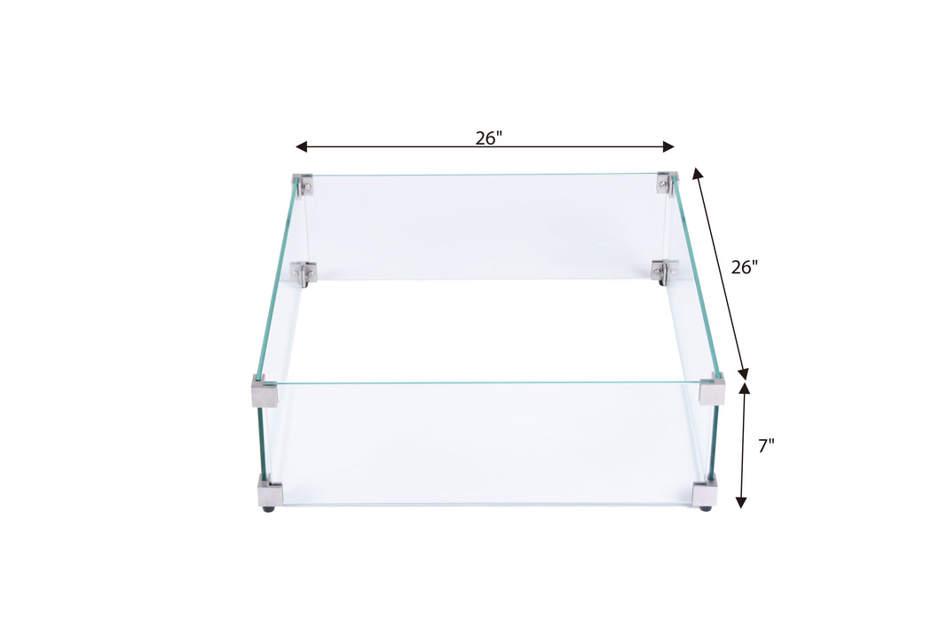 Elementi Rocky Fire Table Wind Screen