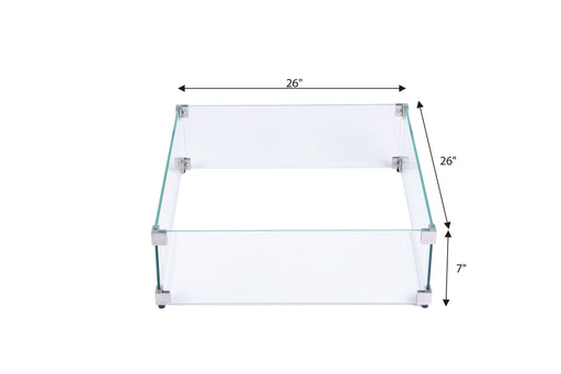 Elementi Rocky Fire Table Wind Screen