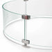 Flame Havens Refuge 28" x 7" Round Tempered Glass Wind Guard