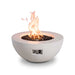 Flame Havens Refuge 36" Round Natural Gas Fire Pit, 15" Low Profile