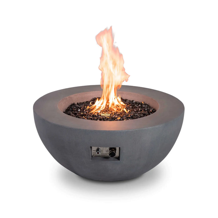Flame Havens Refuge 36" Round Natural Gas Fire Pit, 15" Low Profile