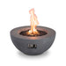 Flame Havens Refuge 36" Round Natural Gas Fire Pit, 15" Low Profile