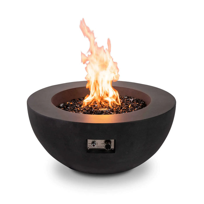 Flame Havens Refuge 36" Round Natural Gas Fire Pit, 15" Low Profile