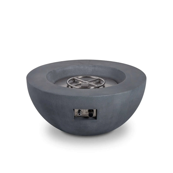 Flame Havens Refuge 36" Round Natural Gas Fire Pit, 15" Low Profile