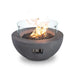 Flame Havens Refuge 36" Round Natural Gas Fire Pit, 15" Low Profile