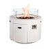 Flame Havens Refuge 36" Round Propane Fire Pit, 24" Tall, Tank Drawer