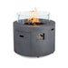 Flame Havens Refuge 36" Round Propane Fire Pit, 24" Tall, Tank Drawer