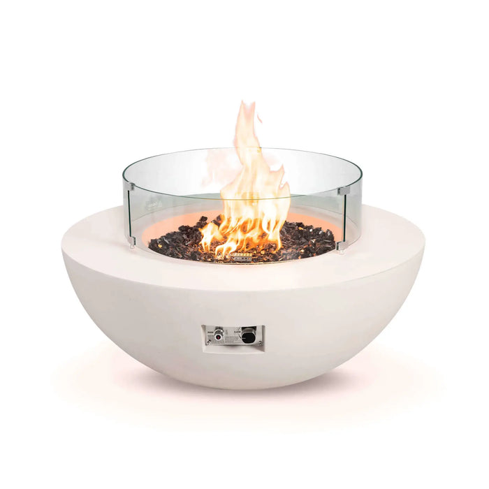Flame Havens Refuge 43" Round Natural Gas Fire Pit, 15" Low Profile