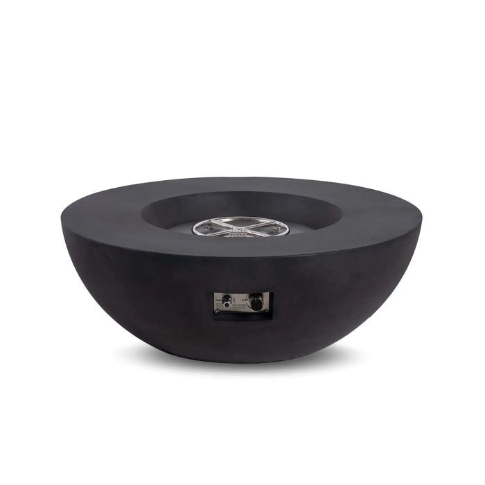 Flame Havens Refuge 43" Round Natural Gas Fire Pit, 15" Low Profile