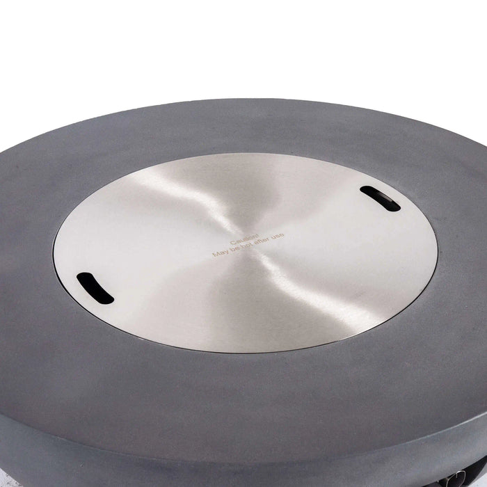 Flame Havens Refuge 43" Round Natural Gas Fire Pit, 15" Low Profile