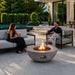 Flame Havens Refuge 43" Round Natural Gas Fire Pit, 15" Low Profile