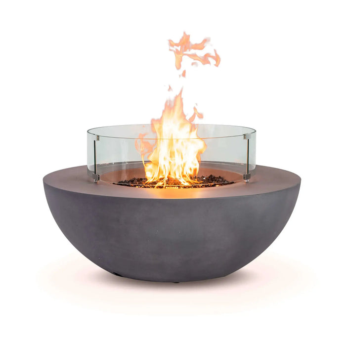 Flame Havens Refuge 43" Round Natural Gas Fire Pit, 15" Low Profile