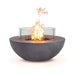 Flame Havens Refuge 43" Round Natural Gas Fire Pit, 15" Low Profile