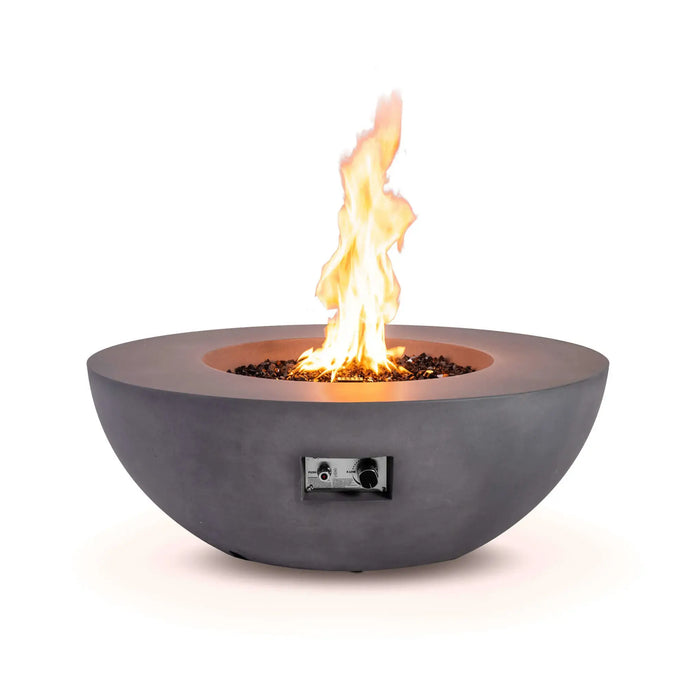 Flame Havens Refuge 43" Round Natural Gas Fire Pit, 15" Low Profile