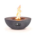 Flame Havens Refuge 43" Round Natural Gas Fire Pit, 15" Low Profile