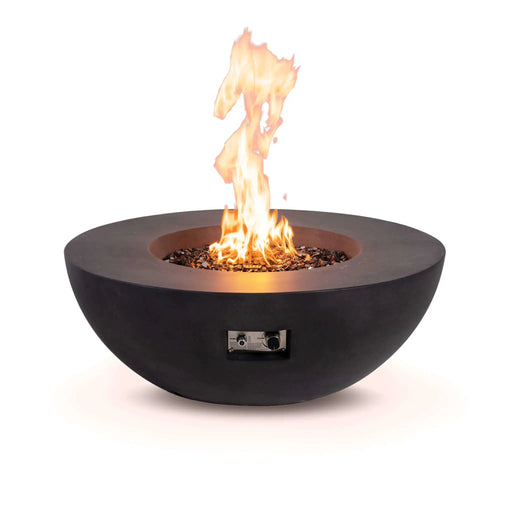 Flame Havens Refuge 43" Round Natural Gas Fire Pit, 15" Low Profile