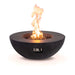 Flame Havens Refuge 43" Round Natural Gas Fire Pit, 15" Low Profile