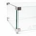 Flame Havens Refuge 48" x 14" x 7" Tempered Glass Wind Guard