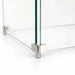 Flame Havens Refuge 48" x 14" x 7" Tempered Glass Wind Guard