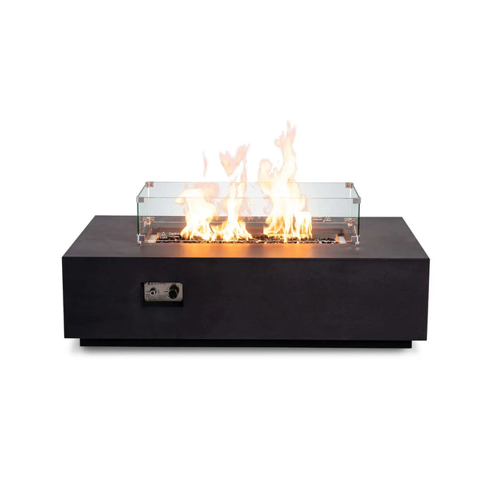 Flame Havens Refuge 56" x 30" Natural Gas Fire Pit, 15" Low Profile