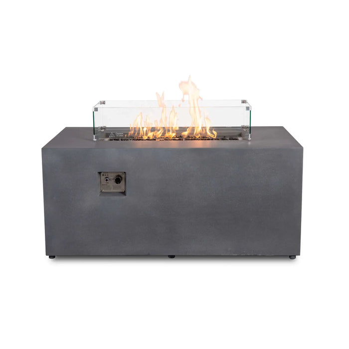 Flame Havens Refuge 56" x 30" Propane Fire Pit, 24" Tall, Tank Drawer