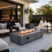 Flame Havens Refuge 68" x 30" Natural Gas Fire Pit, 15" Low Profile