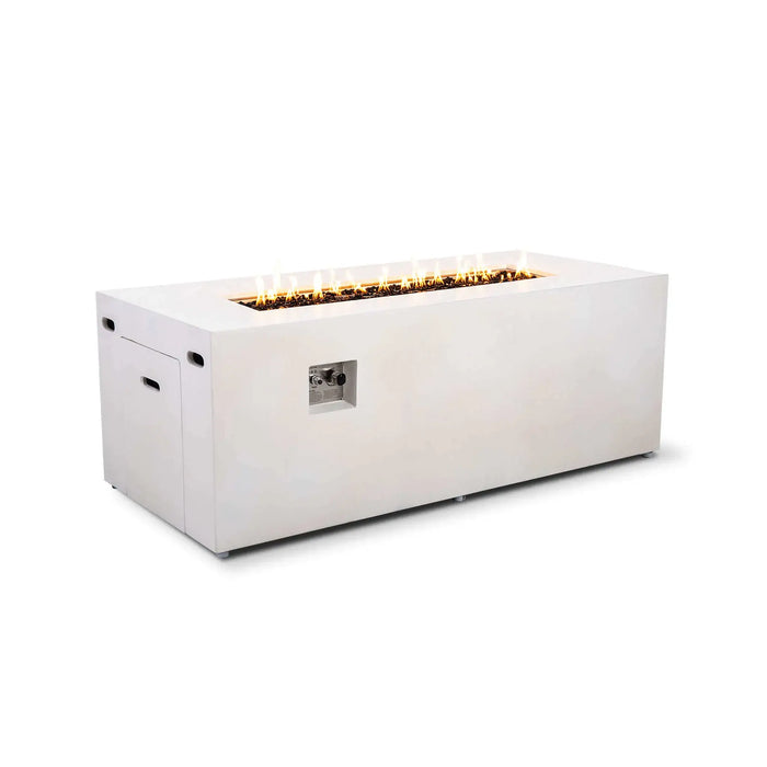 Flame Havens Refuge 68" x 30" Propane Fire Pit, 24" Tall, Tank Drawer
