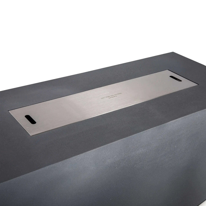 Flame Havens Refuge 68" x 30" Propane Fire Pit, 24" Tall, Tank Drawer