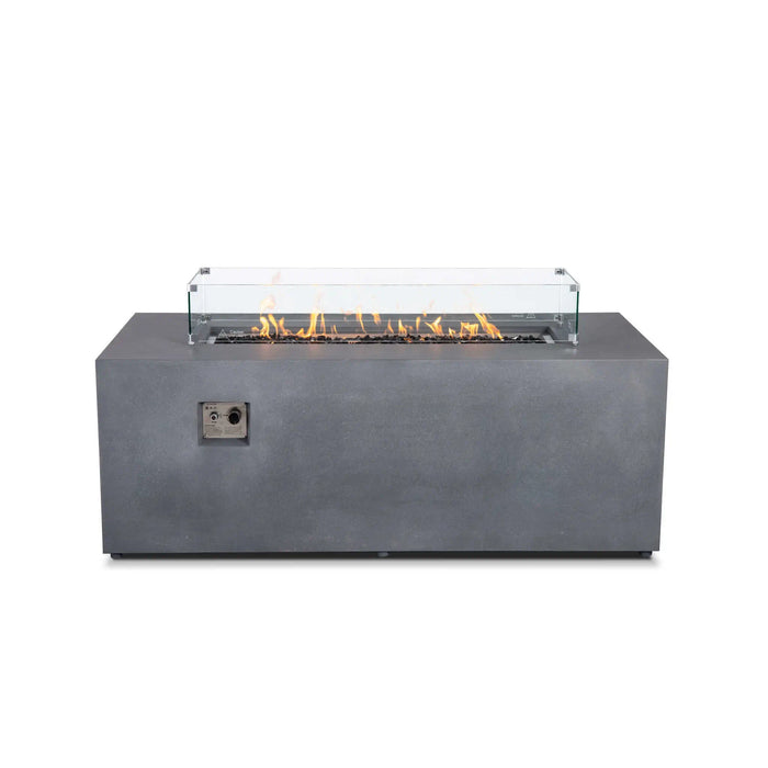 Flame Havens Refuge 68" x 30" Propane Fire Pit, 24" Tall, Tank Drawer