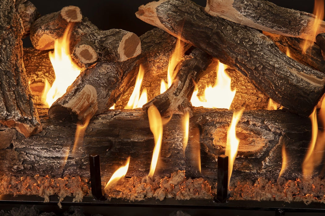 Grand Canyon Arizona Weathered Oak 2-Burner Gas Log Burner System