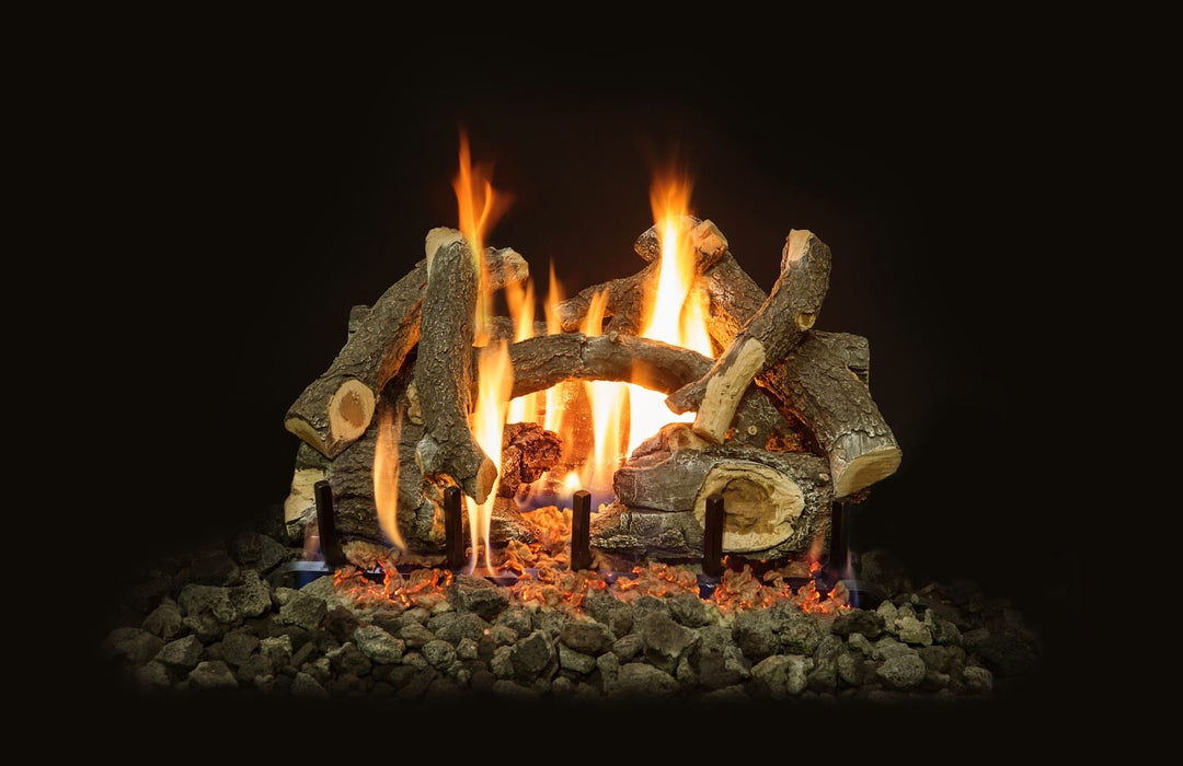 Grand Canyon Arizona Weathered Oak Charred Log Set — 2/3-Burner Compatible