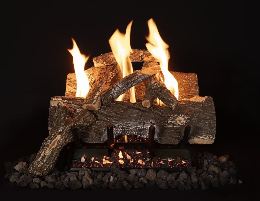 Grand Canyon Vulcan Vent-Free Weathered Oak Burner System
