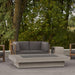 Jensen Co Geneva Large Rectangle Lid in Smokestone (1582LP)