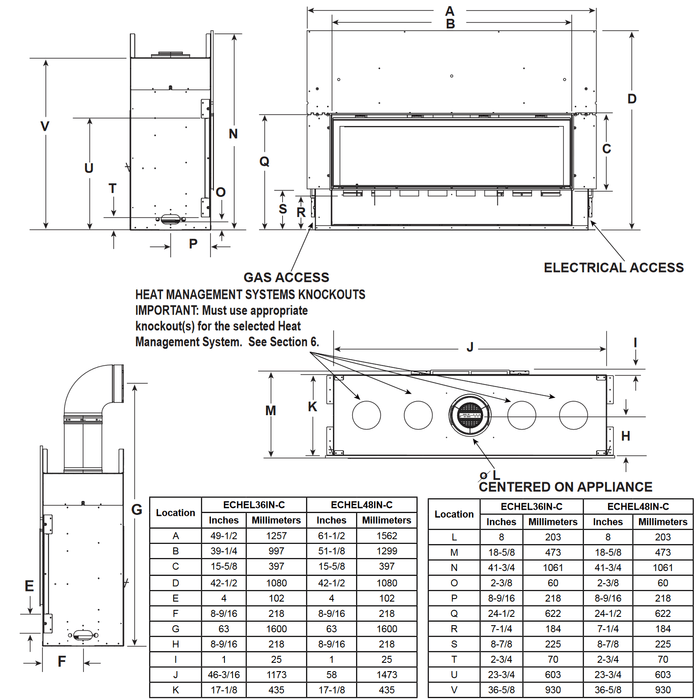 Majestic Echelon II 48" Direct Vent Gas Fireplace