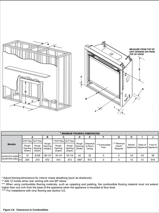 Majestic Quartz 36 Platinum Direct Vent Gas Fireplace