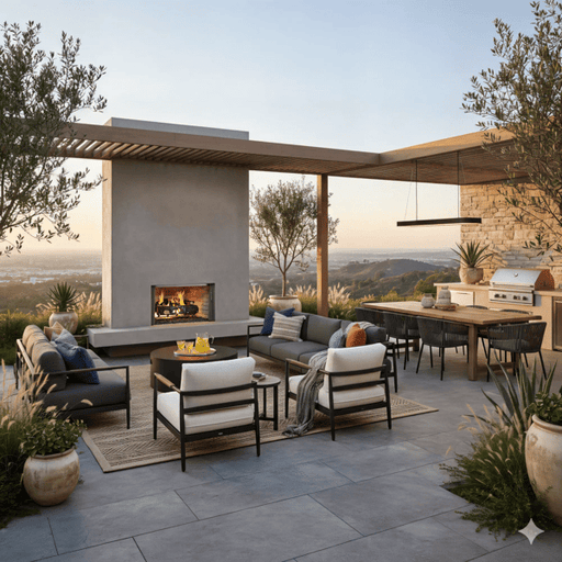 Majestic Villawood 36" Outdoor Wood Burning Fireplace