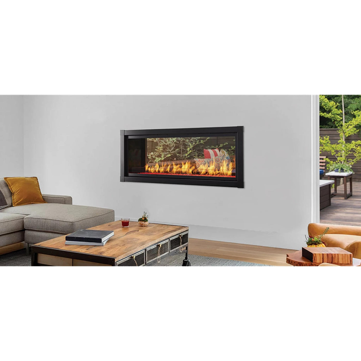 Monessen Artisan 48" Vent Free See-Through Linear Fireplace — Fyre Direct