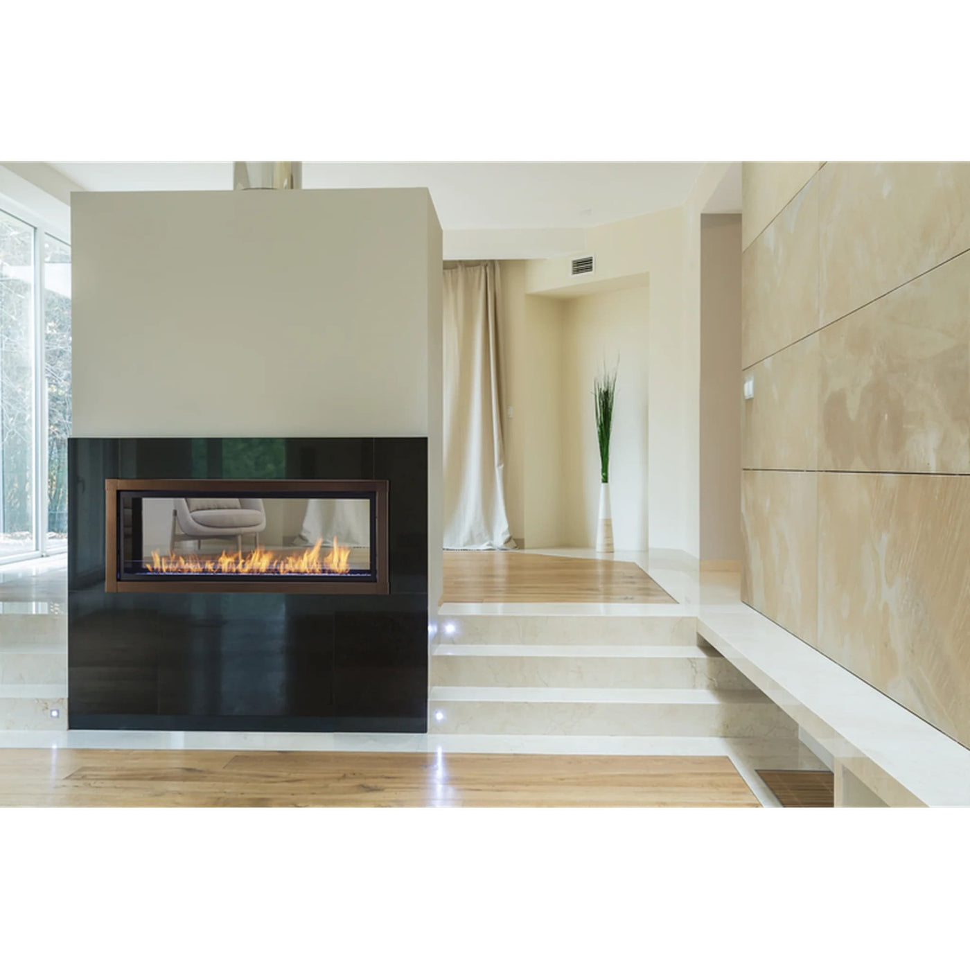 Monessen Artisan 48" Vent Free See-Through Linear Fireplace — Fyre Direct