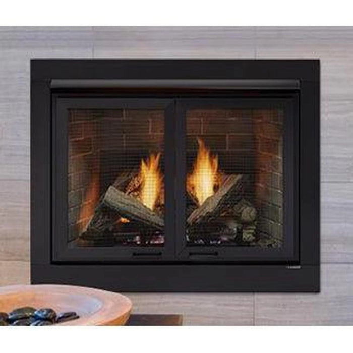 Monessen Attribute 36" Universal Circulating Vent Free Firebox With Radiant Face and Multitonal Brown Reversible Interior Panels