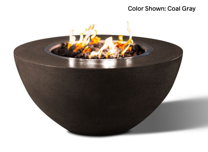 Slick Rock Concrete Oasis 34" Fire Bowl - CoalGray
