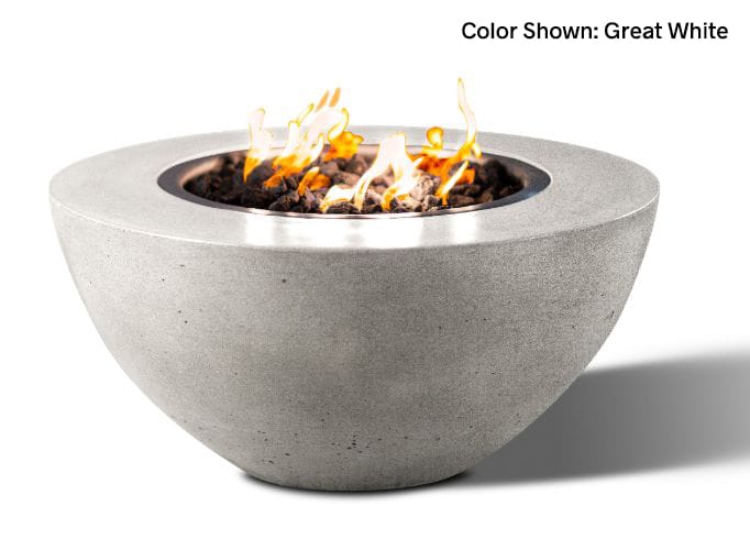 Slick Rock Concrete Oasis 34" Fire Bowl - GreatWhite