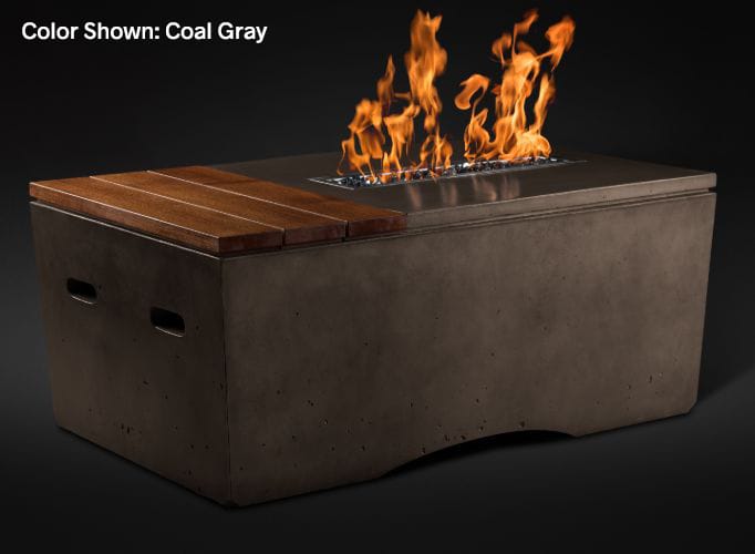 Slick Rock Concrete Oasis 48" Fire Table - CoalGray