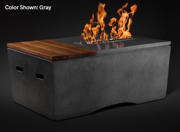 Slick Rock Concrete Oasis 48" Fire Table - Gray