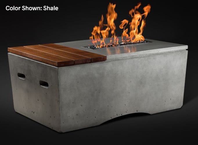 Slick Rock Concrete Oasis 48" Fire Table - Shale