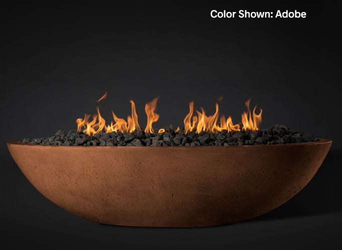 Slick Rock Concrete Oasis 60" Oval Fire Bowl - Adobe