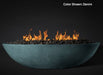 Slick Rock Concrete Oasis 60" Oval Fire Bowl - Denim