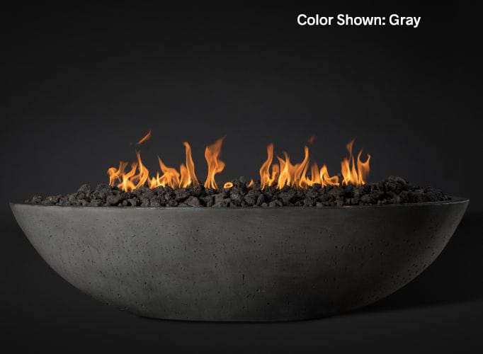 Slick Rock Concrete Oasis 60" Oval Fire Bowl - Gray