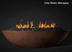 Slick Rock Concrete Oasis 60" Oval Fire Bowl - Mahogany