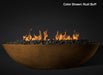 Slick Rock Concrete Oasis 60" Oval Fire Bowl - RustBuff